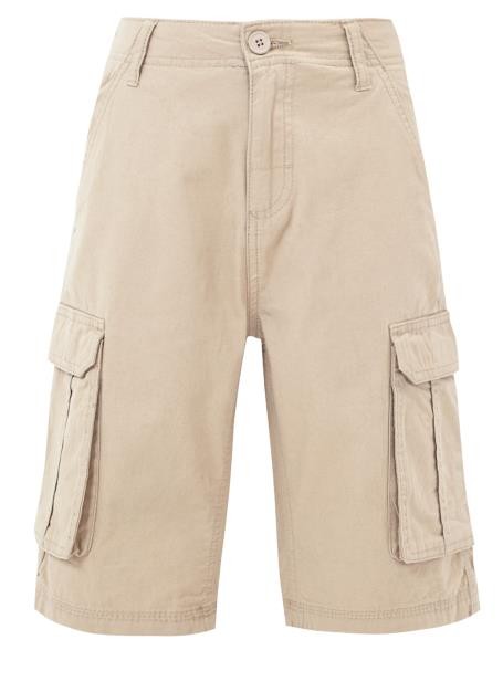 Children'S Pocket Detail Cotton Canvas Cargo Shorts