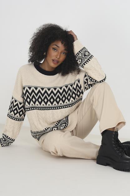 Brave Soul Fantsia Printed Jumper