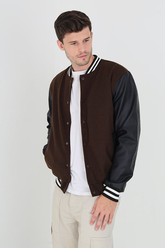 Mens Brave Soul Brown Jacket