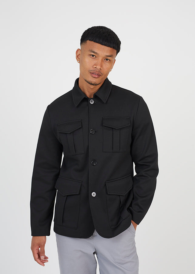 Mens Brave Soul Black Jacket