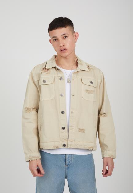 Mens Brave Soul Cream Jacket