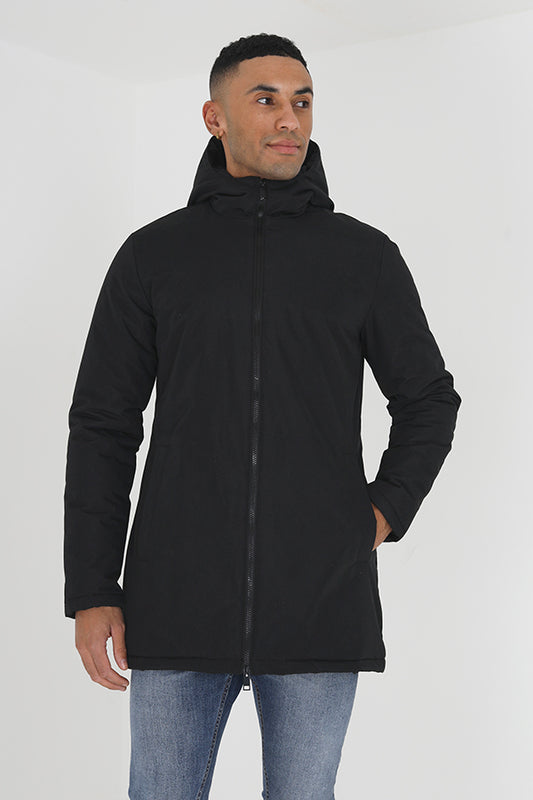 Padded Zip Through Hooded Mac