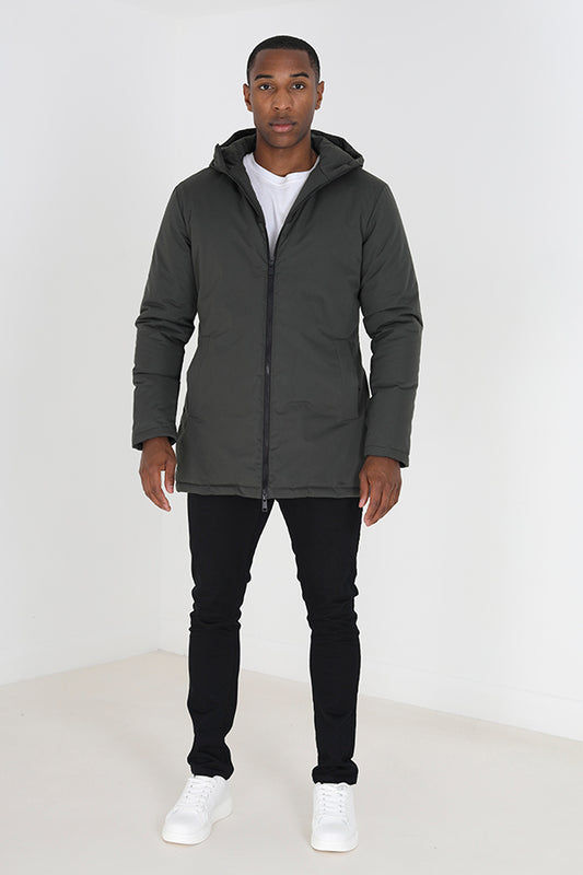 Padded Zip Through Hooded Mac