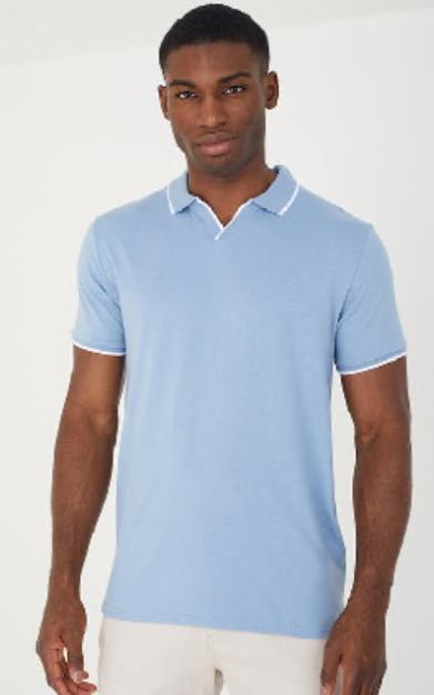 Open Collar Polo