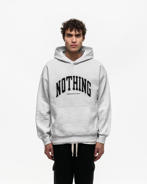 Oversized Hoodie With Dtg Flocking & Embroidery