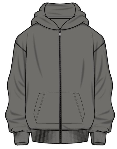 Legacy Studios Zip Through Hoodie Blank