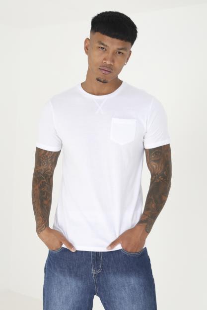 Short Sleeve T-Shirt With Rib Crew Neck