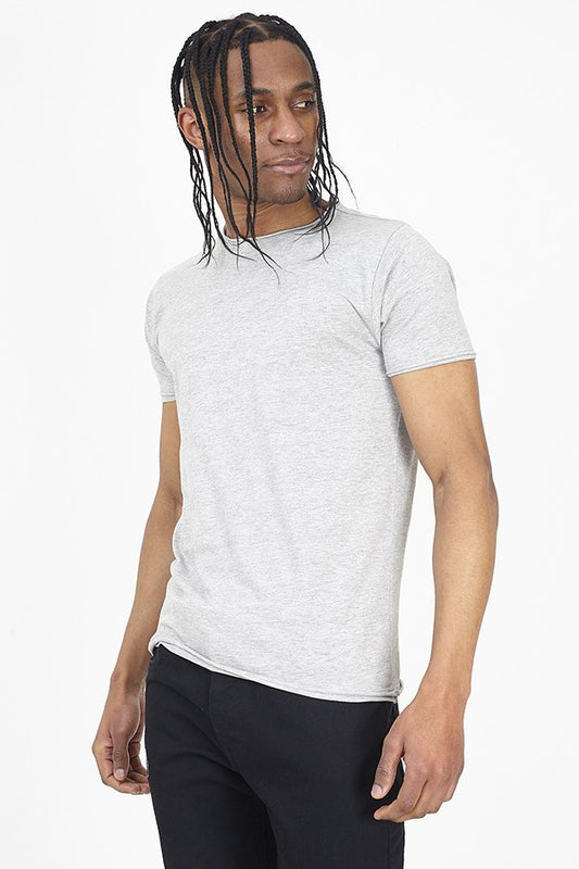 Roll Detail Crew Neck T-Shirt