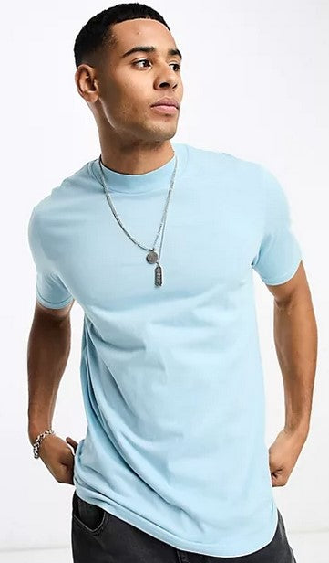 High Neck Short Sleeve T-Shirt