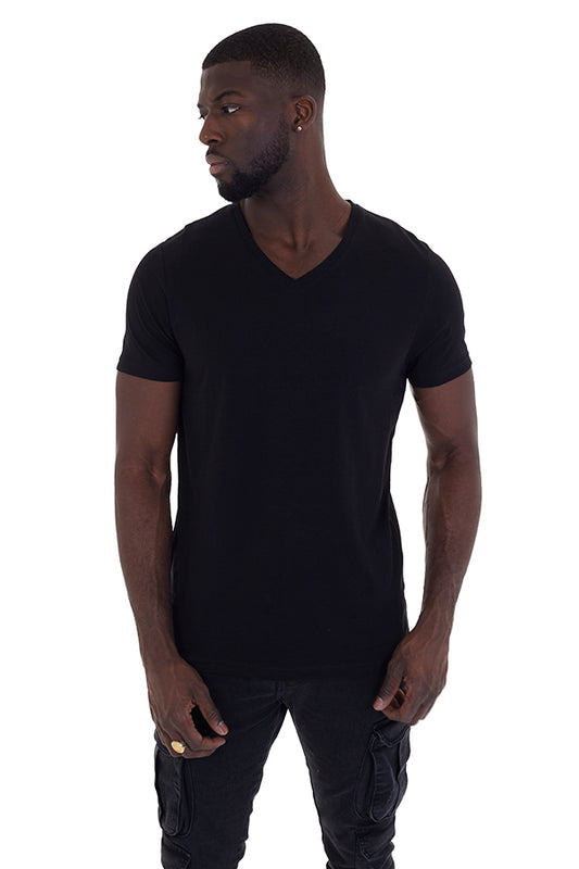 Saint V Neck Short Sleeve Tee Shirt