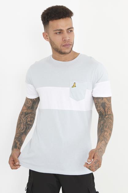 Short Sleeved 1X1 2X Ply Ribbed Crew Neck T-Shirt