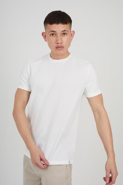 Short Sleeve 1X1 2X Ply Crew Neck T-Shirt