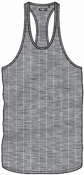 2X2 Ribbed Racer Back Vest