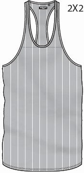 2X2 Ribbed Racer Back Vest